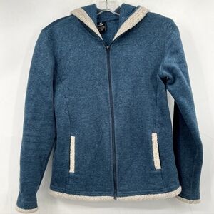Kuhl Apres Jacket Kids Girl's Size XL Blue Fleece Full Zip Hoodie